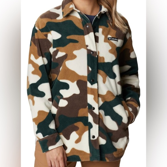 Columbia Jackets & Blazers - Columbia Women's Benton Springs™ Fleece Shirt Jacket Camo size large